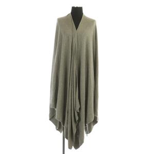 カーディガン ストール トッパー ニット M/L グレージュ