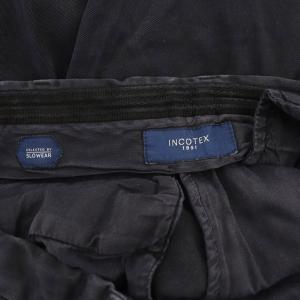INCOTEX チノパンツ パンツ テーパード ストレッチ 48 紺 ネイビー