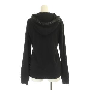 EMPORIO ARMANI UNDERWEAR スウェット セットアップ 上下 パーカー ジップアップ ジョガーパンツ ロゴ XS 黒 ブラック