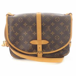 M42256 ソミュール30 モノグラム ショルダーバッグ ブラウン