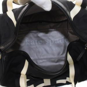 kate spade new york ボストンバッグ リボン ナイロン 黒 ブラック
