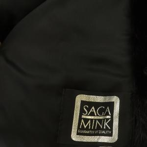 SAGA MINK 銀サガ ミンクコート 毛皮 ファー ダークミンク F ダークブラウン