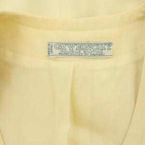GIVENCHY ノーカラージャケット 3B 総裏地 ヴィンテージ 10 アイボリー