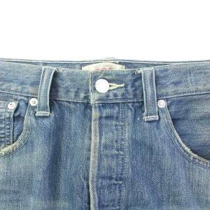 Levi's 501 デニムパンツ ヒッコリーリペアード ダメージ加工 ボタンフライ W34 インディゴ