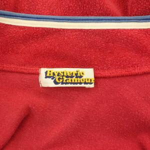 HYSTERIC GLAMOUR ジャケット ジップアップ パイル地 刺繍 ヴィンテージ F 赤 レッド