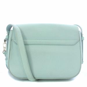 kate spade new york ショルダーバッグ レザー フリンジ マグネット ロゴ 水色 ライトブルー