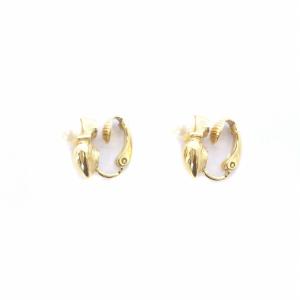 GIVENCHY イヤリング アクセサリー パール ハート クリップ式 ゴールド色
