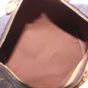 LOUIS VUITTON M41108 ハンドバッグ ミニボストンバッグ スピーディ30 モノグラム ファスナー ブラウン