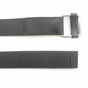 DIESEL BLACK GOLD ベルト ローラーバックル 牛革 レザー 95 黒 ブラック
