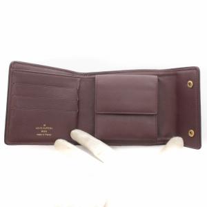 LOUIS VUITTON ポルトモネビエ カルトクレディ 三つ折り財布 ウォレット モノグラムデニム チェリー 赤 レッド M92241