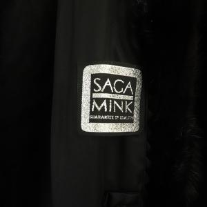 SAGA MINK ミンクコート ファーコート 毛皮 ダークミンク 11 黒 ブラック