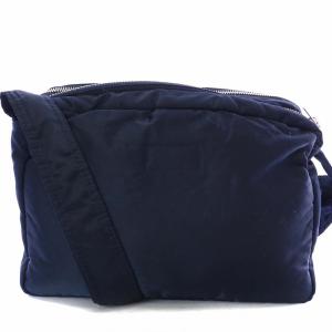 PORTER ショルダーバック タンカー ナイロン ファスナー ロゴ 紺 ネイビー