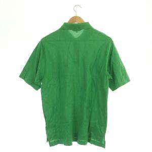 BURBERRY GOLF ポロシャツ 半袖 ロゴ刺繍 コットン L 緑 グリーン
