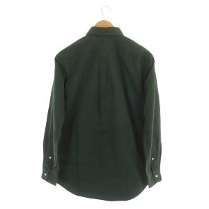 RALPH LAUREN ボタンダウンシャツ 長袖 デニム生地 M 緑 グリーン