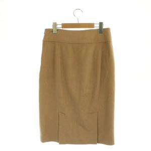 RALPH LAUREN タイトスカート ロング ウール レザーベルト 6 ベージュ