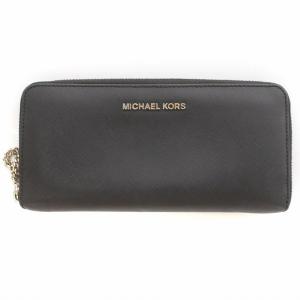 長財布 ウォレット ラウンドジップ レザー 黒 ブラック