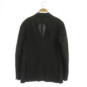 EDIFICE テーラードジャケット 3B 背抜き ウール混 48 チャコールグレー