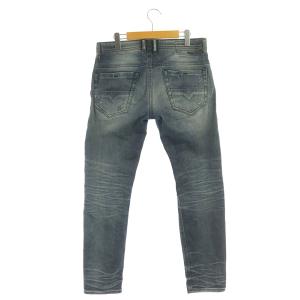 DIESEL THOMMER SLIM-SKINNY デニムパンツ ジーンズ ダメージ加工 リペア加工 W30L30 青 ブルー