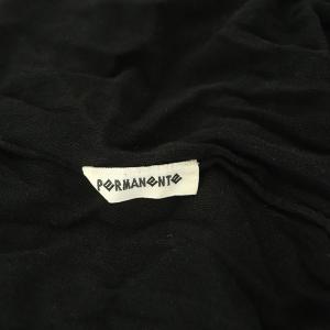 ISSEY MIYAKE PERMANENTE ニット カットソー 長袖 ハイネック シースルー 黒 ブラック