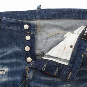 DSQUARED2 21AW TIDY BIKER JEAN デニムパンツ ダメージ ウォッシュ加工 48 ブルー