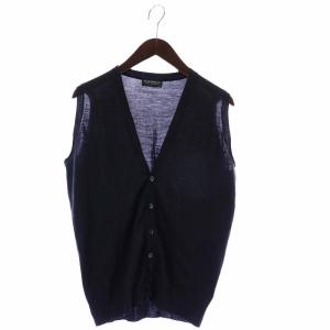 JOHN SMEDLEY 英国製 ベスト ニット ウール 薄手 M グレー