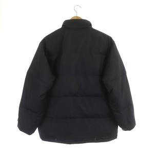 HELLY HANSEN ダウンジャケット ジップアップ ロゴ刺繍 M 紺 ネイビー