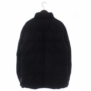 ARMANI JEANS ダウンジャケット アウター ナイロン ハイネック ジップアップ US36 M 黒 ブラック