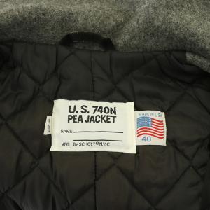 Schott U.S.740N ピーコート 裏地キルティング USA製 40 グレー