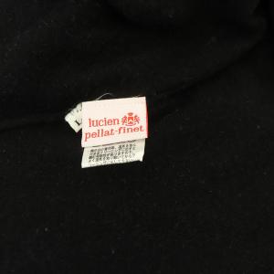lucien pellat finet ニット セーター 長袖 Vネック カシミア スカル 刺繍 ラインストーン ラメ L 黒 ブラック