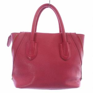 BLUE LABEL CRESTBRIDGE ハンドバッグ ショルダーバッグ 2WAY レザー 裏地チェック ロゴ ピンク