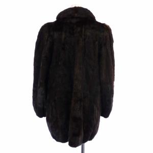 SAGA MINK ヴィマファーズ VIMA FURS 金サガ ファーコート 毛皮 アウター ミンク ミドル 総裏地 フック 茶色 ブラウン