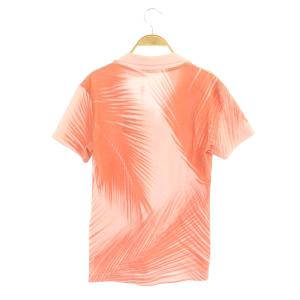 LACOSTE ポロシャツ 半袖 スキッパーポロ 総柄 38 ピンク