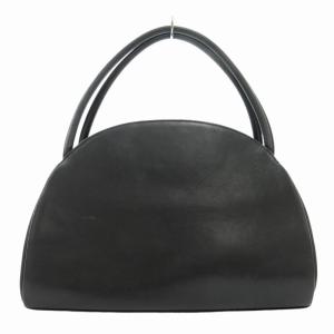 SYBILLA ハンドバッグ トート レザー ロゴ刻印 黒 ブラック GY18