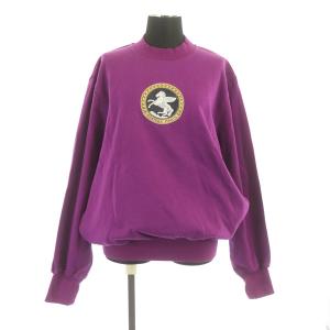 HERMES セットアップ 上下 スウェット トレーナー パンツ ペガサス ロゴ刺繍 ヴィンテージ S パープル