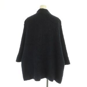 McGREGOR ポンチョコート ショート ウール混 ダブル 9 紺 ネイビー