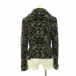Max Mara ジャケット ダブル 長袖 ウール 総裏地 白タグ 3B 40 L 黒 ブラック