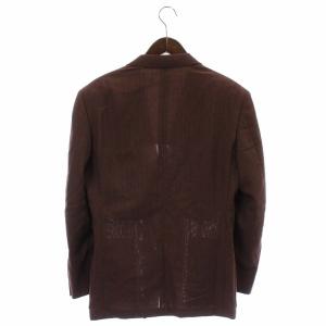 CELINE テーラードジャケット ウール シングル 2B 背抜き 肩パッド 46 M ボルドー