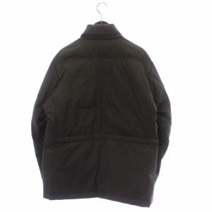 LANVIN ダウンジャケット アウター ナイロン ハイネック フード収納 ジップアップ 48 L グレー