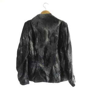 ISSEY MIYAKE テーラードジャケット ベロア 3B 総裏地 2 紺 ネイビー