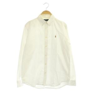 RALPH LAUREN ボタンダウンシャツ 長袖 ポニー刺繍 コットン 16 白 ホワイト