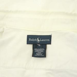 RALPH LAUREN ボタンダウンシャツ 長袖 ポニー刺繍 コットン 16 白 ホワイト