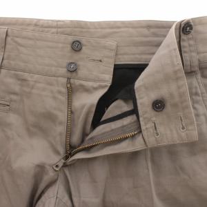 DOLCE&GABBANA パンツ センタープレス ジップフライ 48 M 茶 ブラウン