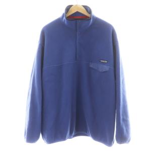 シンチラ SYNCHILLA 97AW 90's フリース スナップT ジャケット プルオーバー ボア XL 青 ブルー 25450