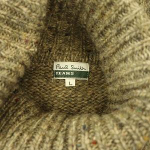 Paul Smith JEANS ニット セーター 長袖 タートルネック ウール ヴィンテージ L グレージュ