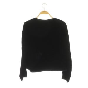 GIVENCHY ノーカラージャケット ベロア ヴィンテージ 8 黒 ブラック