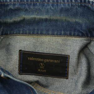VALENTINO GARAVANI JEANS デニムジャケット Gジャン ジージャン ヴィンテージ ロゴボタン 青 ブルー