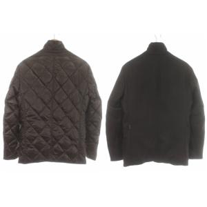 MONCLER ダウンジャケット リバーシブル キルティング S ブラウン