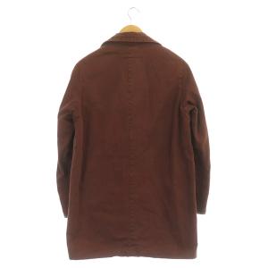 visvim 14AW ステンカラーコート 裏地カウボーイ柄 1 ボルドー