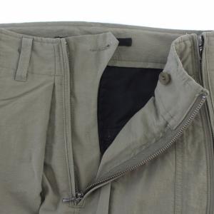 JULIUS 20AW アジャスタブル ジップ ミリタリーパンツ 1 S カーキ 707PAM11