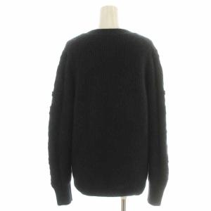 CHANEL 21AW ニットカーディガン カシミヤ シルク混 ウール混 リブ ココボタン 長袖 36 ブラック